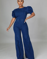 Kash Money Denim Jumpsuit