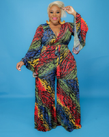 Colorful/Print Chaka Jumpsuit