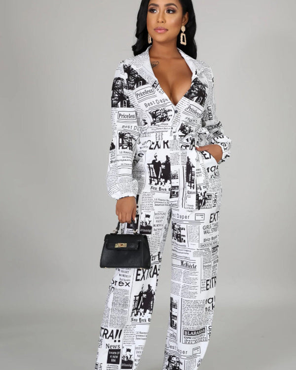 Newspaper Jumpsuit