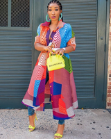 Multi Color Swing Dress/Duster