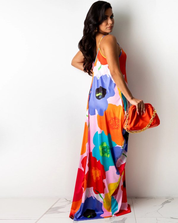 Big Ole Flowers Maxi Dress