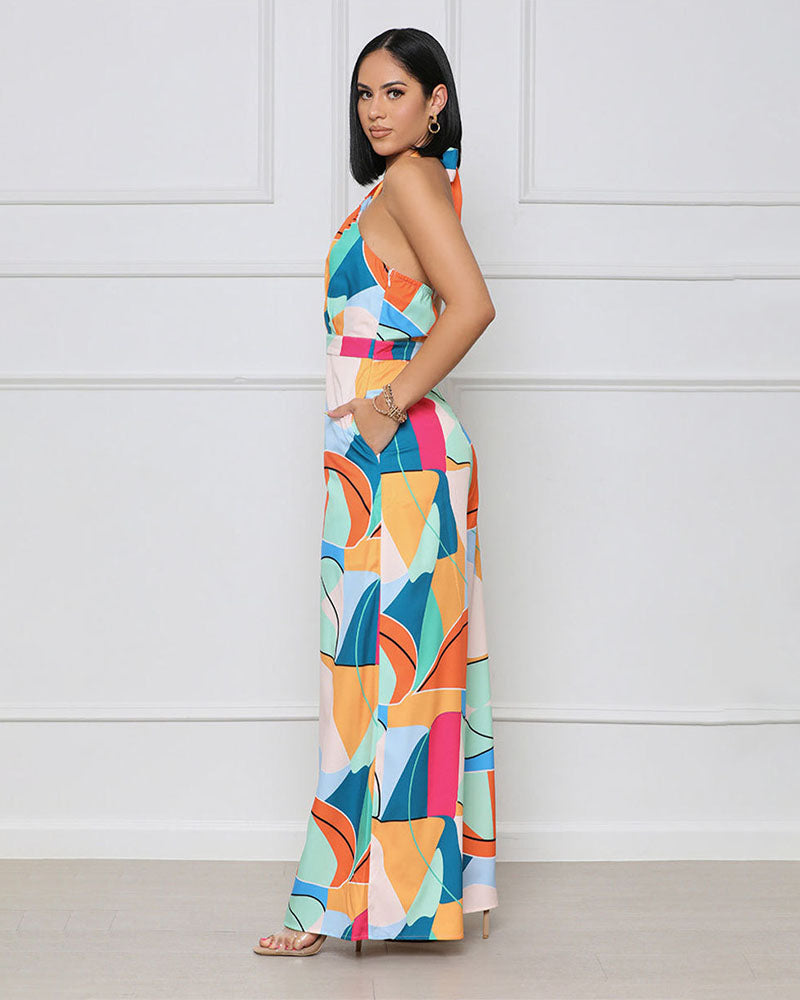 Colorful blocks Jumpsuit