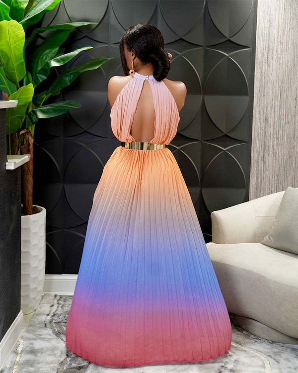 Gradient color dress