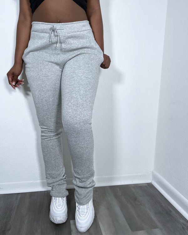 Stacked sweatpants