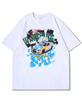 Car And Letter Graphic Oversized Tee