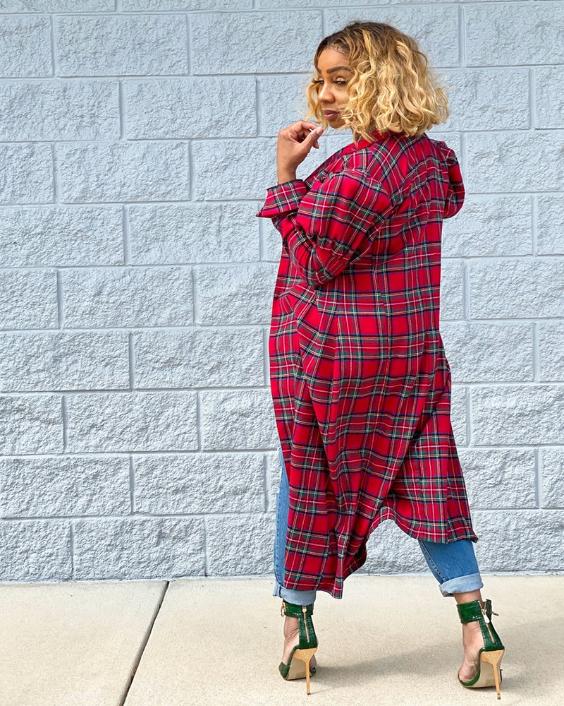 NATASIA PLAID JACKET