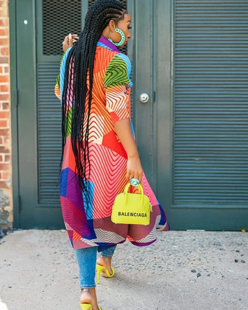 Multi Color Swing Dress/Duster