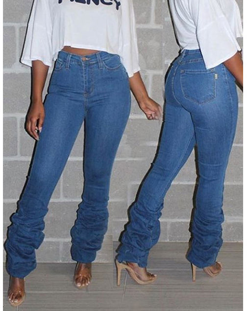 Scrunch Denim Pants