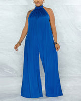 Fancy Flowing Satin Jumpsuit