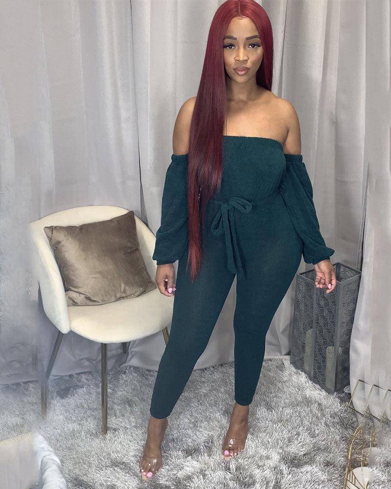 JAMIEE HUNTER GREEN JUMPSUIT