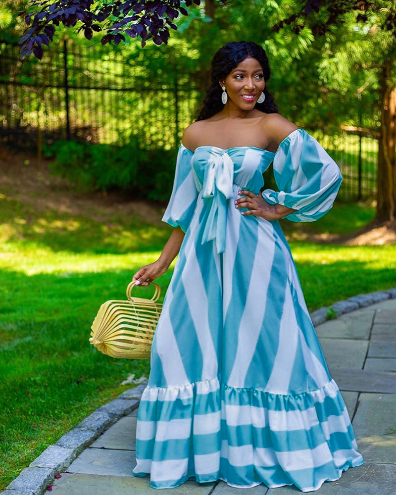 STRIPE MAXI DRESS