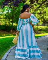 STRIPE MAXI DRESS