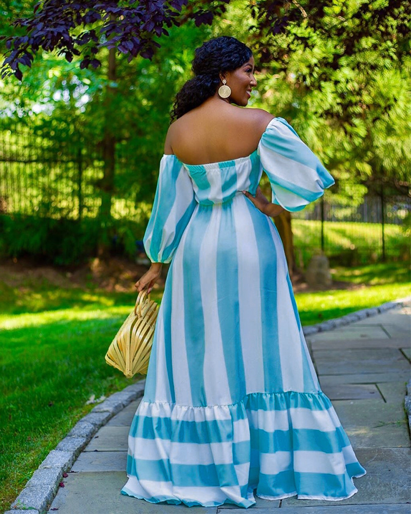 STRIPE MAXI DRESS