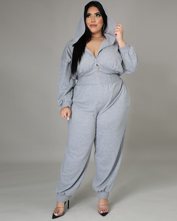 Hoodie Sporty Jumpsuit