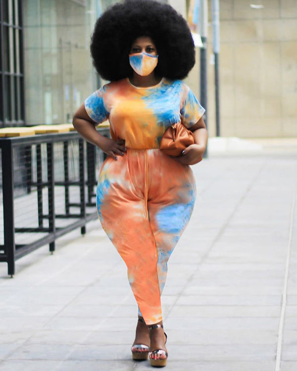 Uranus Tie Dyeing Jumpsuit