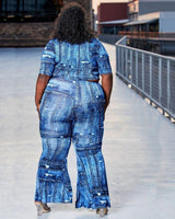 I DREAM OF DENIM BELL BOTTOMS SET