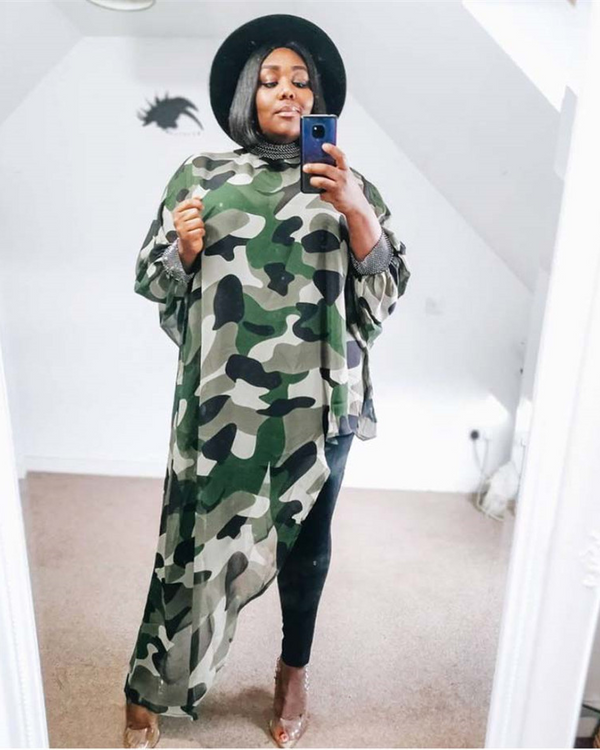 The Angel Camo Tunic