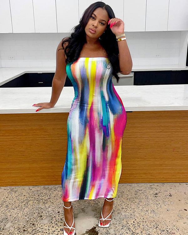 Colorful Tube Dress