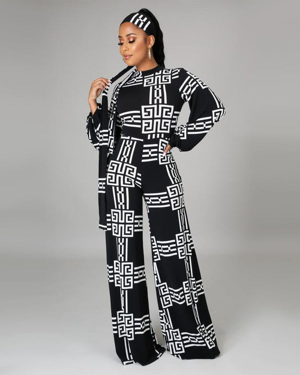 CHRISTINA AZTEC PRINT JUMPSUIT