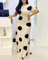 Elegant Polka Dot Dress