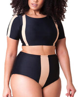 High-Waisted Push Up Swimsuits - Girlsintrendy, Girls In Trendy