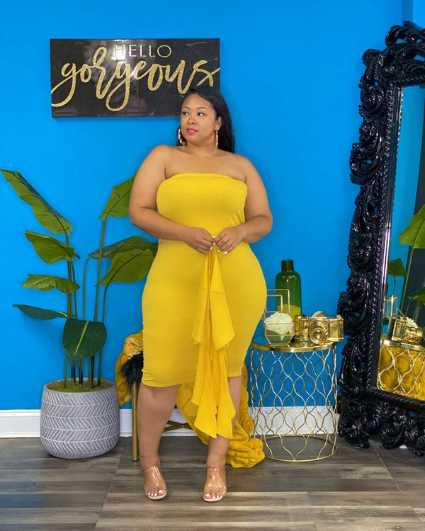 Mustard Jenae Skirt Set